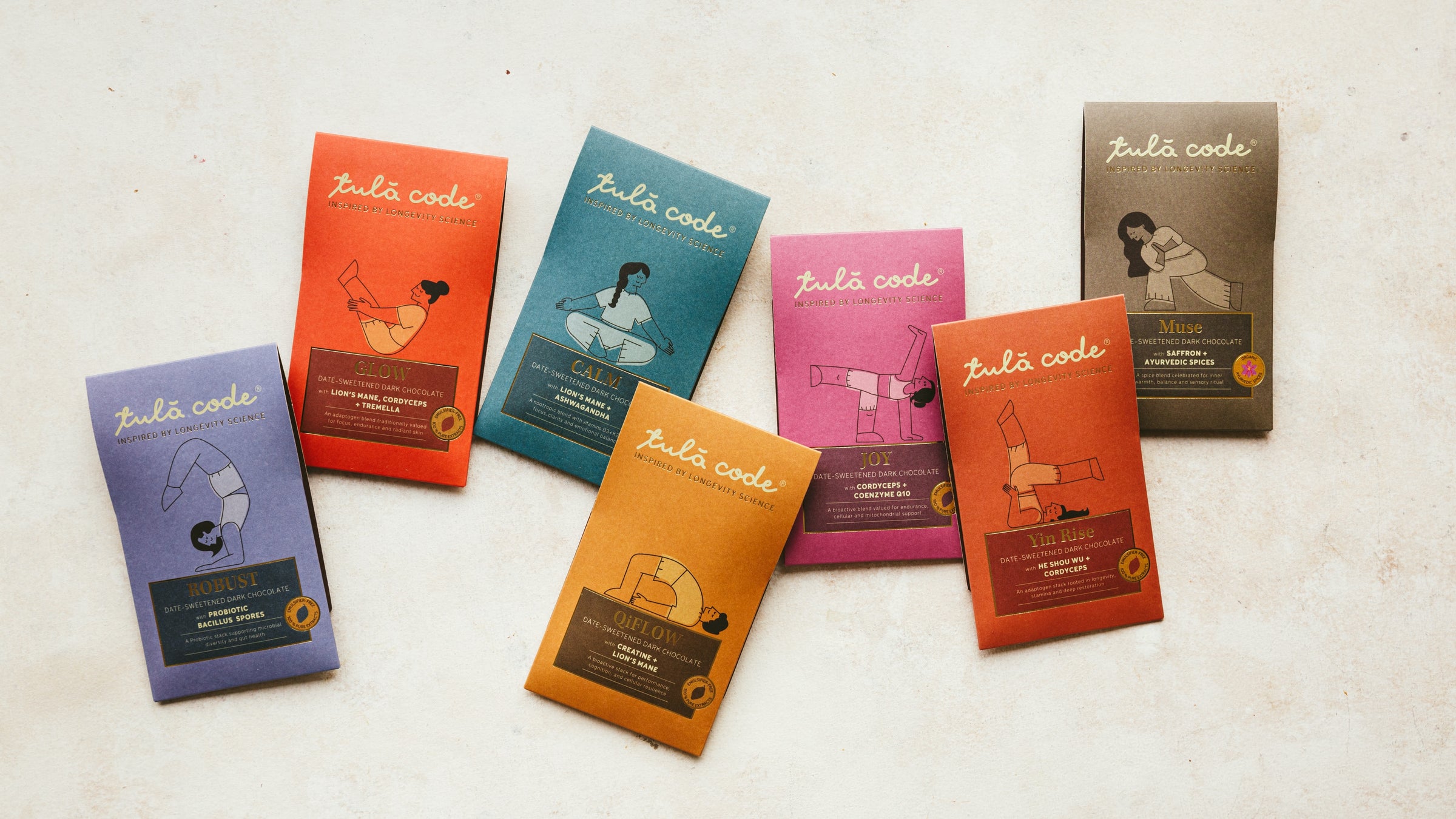 Tulā Code chocolate range